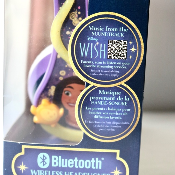 NEW Disney Wish Bluetooth Kids Wireless Headphones Foldable Travel - Picture 3 of 7